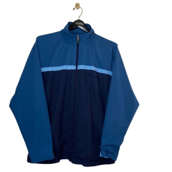 Champion Jackets \u0026 Coats | Vintage Champion Jacket Mens Large Three Shades of Blue Windbreaker Full Zip-Up | Color: Blue | Size: L | Adelaideandco's